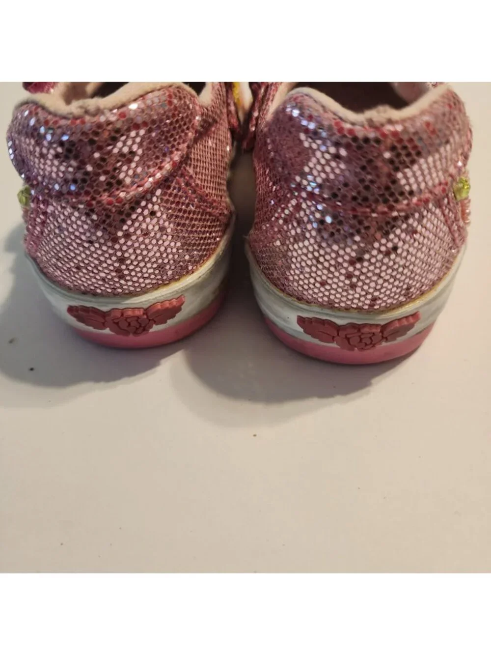Lelli Kelly Pink Bedazzled Little Girl’s Mary Jane Shoes Size 23   7 sequin